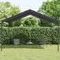JUNG Vida Gartenpavillon Anthrazit 4x4 m Stahl und Stoff