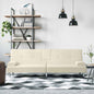 JUNG Vida Schlafsofa mit Getränkehaltern Creme Kunstleder
