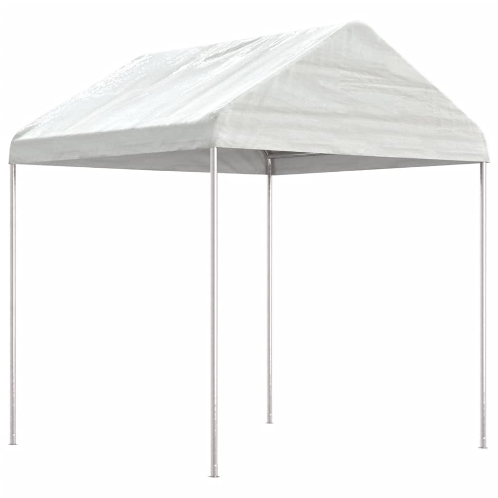 JUNG Vida Pavillon mit Dach Weiß 2,28x2,23x2,69 m Polyethylen