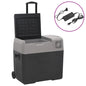 JUNG Vida Kühlbox mit Rollen und Adapter Schwarz & Grau 40 L Polypropylen