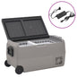 JUNG Vida Kühlbox mit Rollen und Adapter Schwarz & Grau 36 L PP & PE
