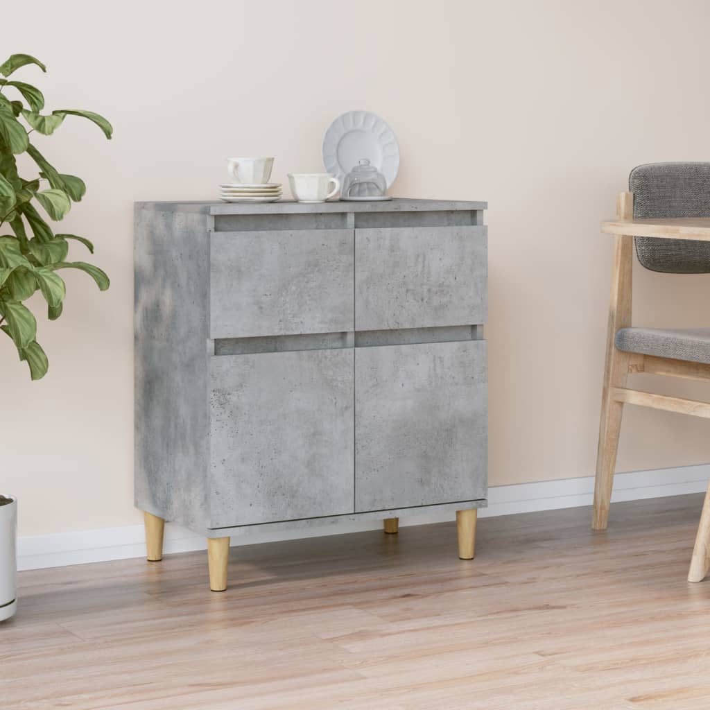 JUNG Vida Sideboard Betongrau 60x35x70 cm Holzwerkstoff