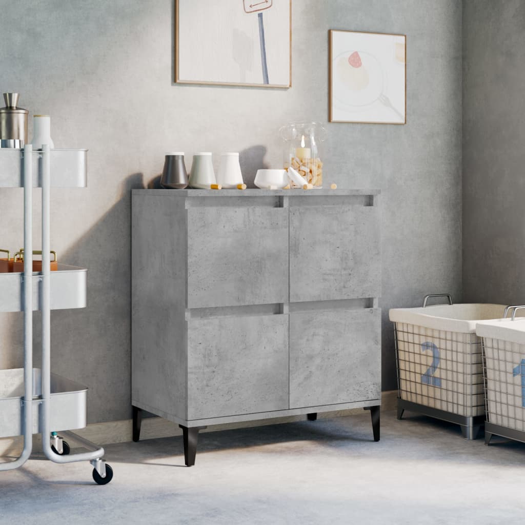 JUNG Vida Sideboard Betongrau 60x35x70 cm Holzwerkstoff