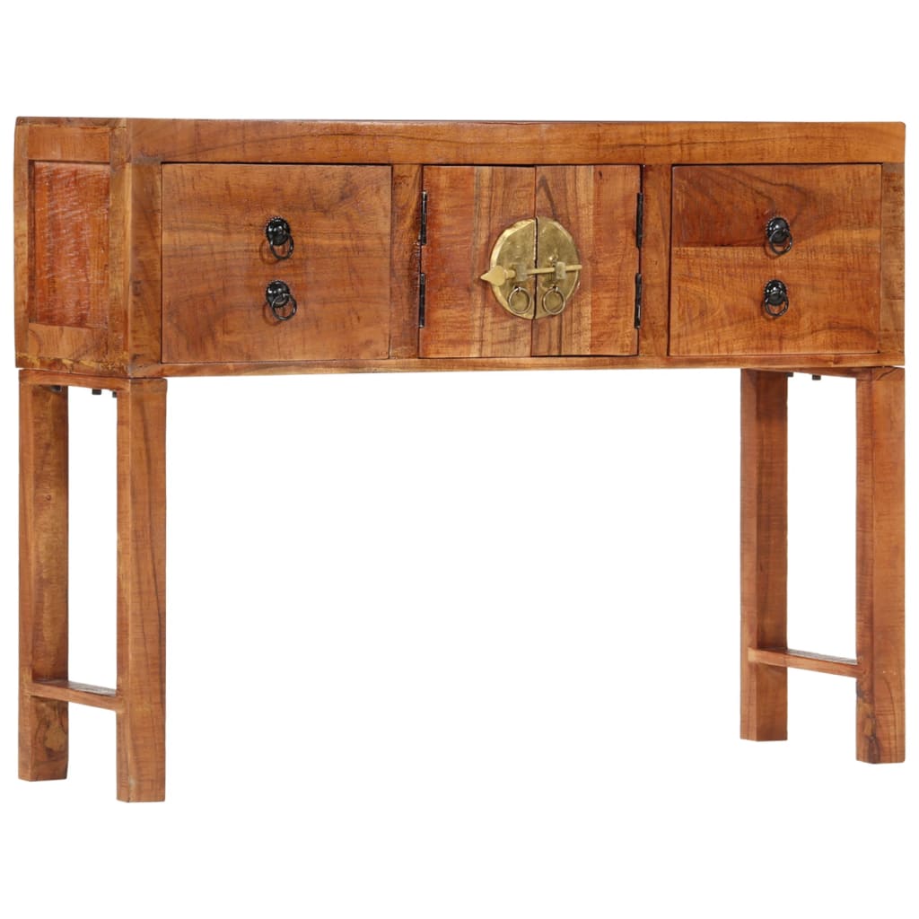 JUNG Vida Konsolentisch 120x32x80 cm Raues Massivholz Akazie