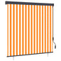 JUNG Vida Rollo Weiß und Orange 180 x 250 cm Stoff und Aluminium