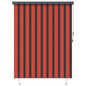 JUNG Vida Rollo Orange und Braun 200 x 250 cm Stoff und Aluminium