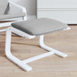 JUNG Vida Fußhocker Hellgrau 51x41x40 cm Stoff