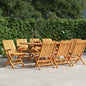 JUNG Vida Gartenstühle 8 Stk. Klappbar 61x67x90 cm Massivholz Teak