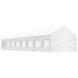 JUNG Vida Pavillon mit Dach Weiß 17,84x4,08x3,22 m Polyethylen