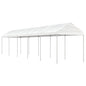 JUNG Vida Pavillon mit Dach Weiß 11,15x2,28x2,69 m Polyethylen