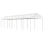 JUNG Vida Pavillon mit Dach Weiß 13,38x2,28x2,69 m Polyethylen
