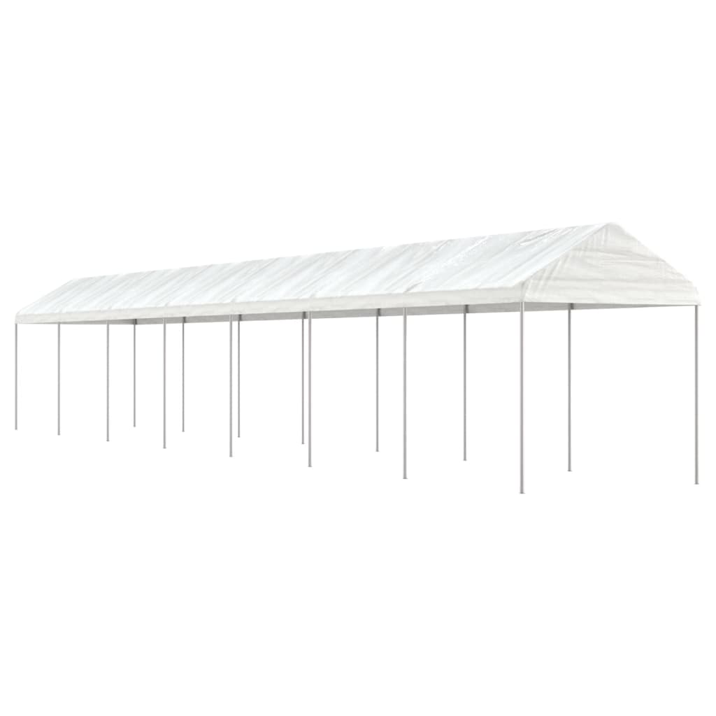 JUNG Vida Pavillon mit Dach Weiß 15,61x2,28x2,69 m Polyethylen