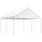 JUNG Vida Pavillon mit Dach Weiß 4,46x4,08x3,22 m Polyethylen