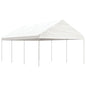 JUNG Vida Pavillon mit Dach Weiß 6,69 x 4,08 x 3,22 m Polyethylen