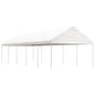 JUNG Vida Pavillon mit Dach Weiß 11,15x4,08x3,22 m Polyethylen