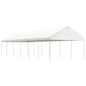 JUNG Vida Pavillon mit Dach Weiß 13,38x4,08x3,22 m Polyethylen