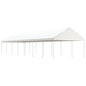 JUNG Vida Pavillon mit Dach Weiß 15,61x4,08x3,22 m Polyethylen