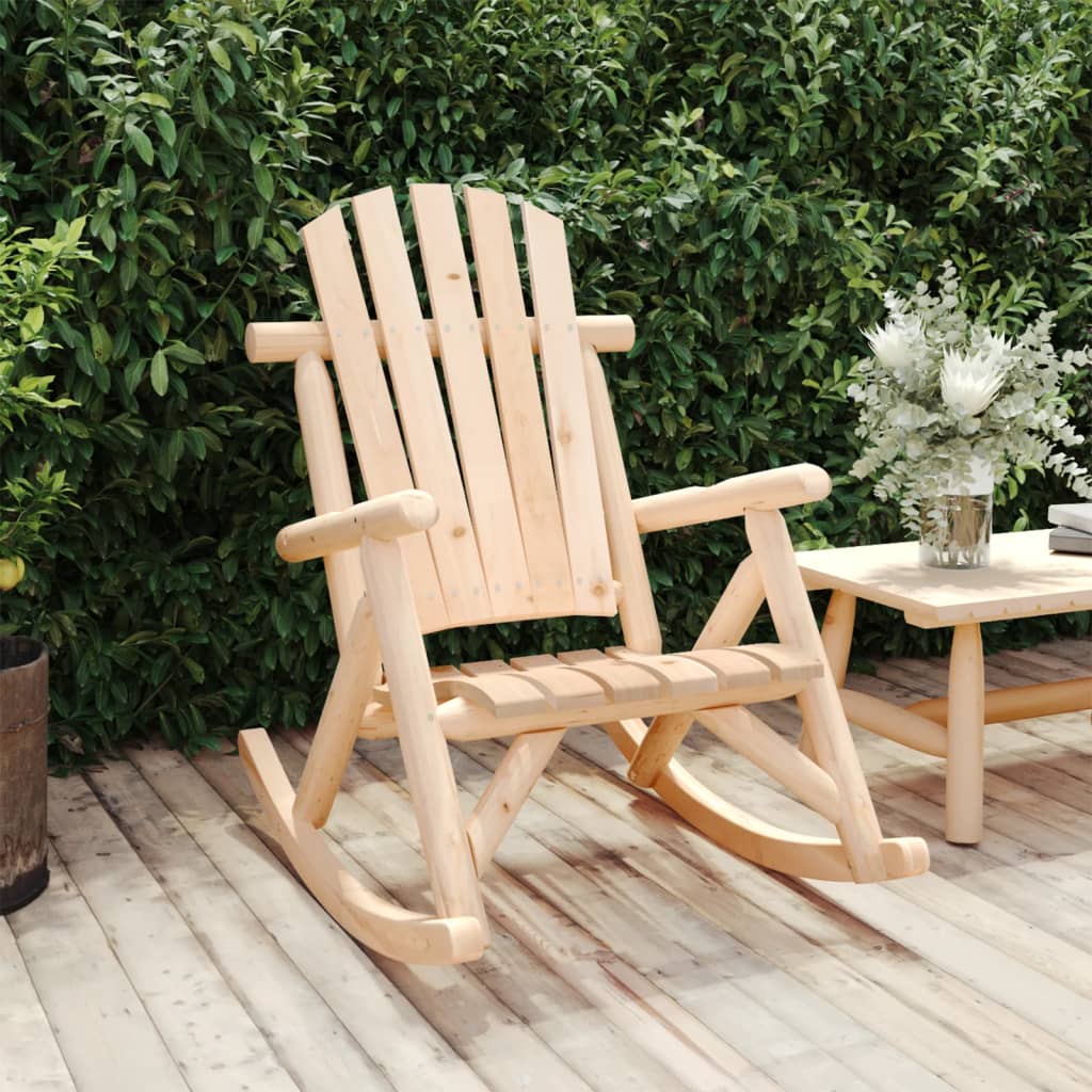 JUNG Vida Garten-Schaukelstuhl 69x96x101 cm Massivholz Fichte