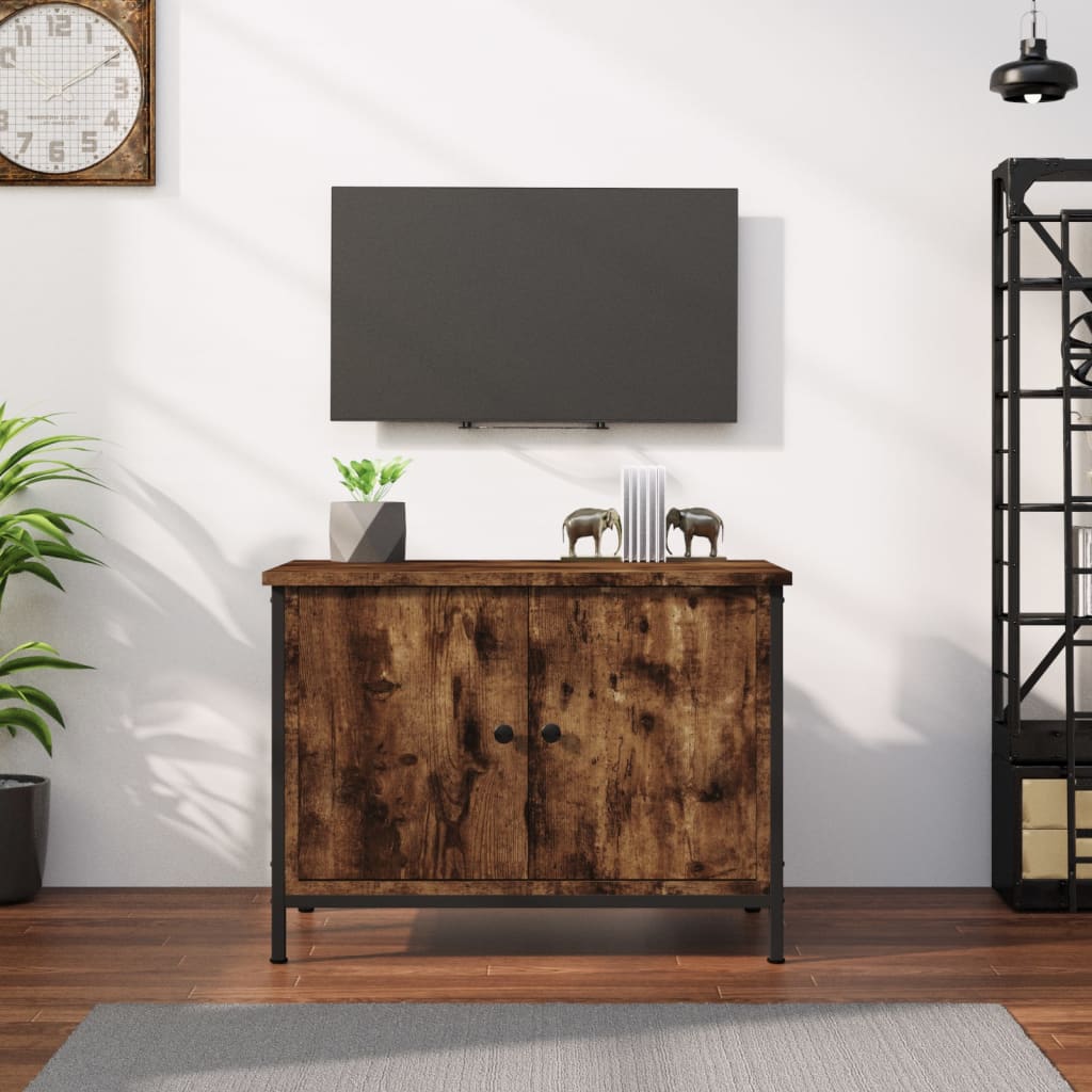 JUNG Vida TV-Schrank mit Türen Räuchereiche 60x35x45 cm Holzwerkstoff