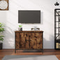 JUNG Vida TV-Schrank mit Türen Räuchereiche 60x35x45 cm Holzwerkstoff
