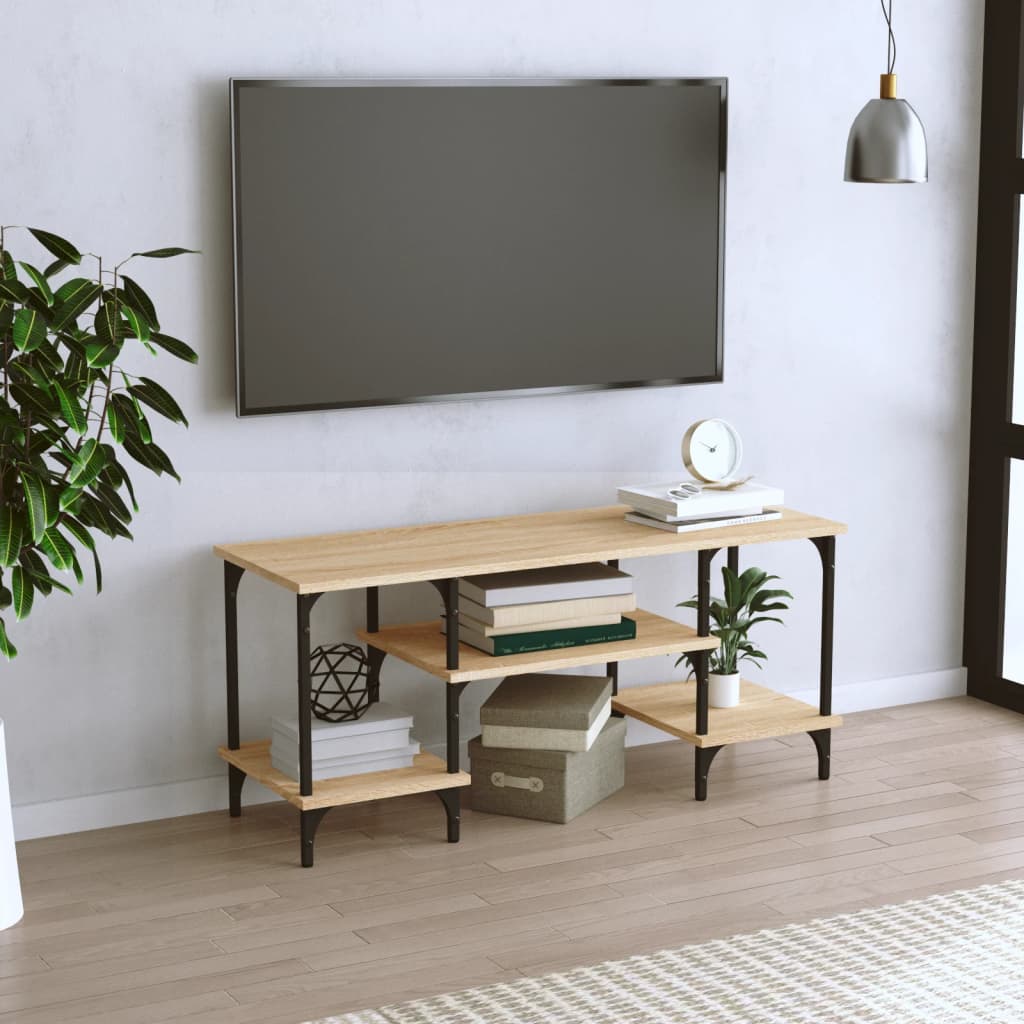 JUNG Vida TV-Schrank Sonoma-Eiche 102x35x45,5 cm Holzwerkstoff