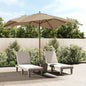 JUNG Vida Sonnenschirm mit Holzmast Taupe 300x300x273 cm