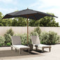 JUNG Vida Sonnenschirm mit Holzmast Schwarz 300x300x273 cm
