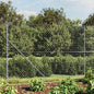 JUNG Vida Maschendrahtzaun mit Bodenhülsen Silbern 1,6x10 m