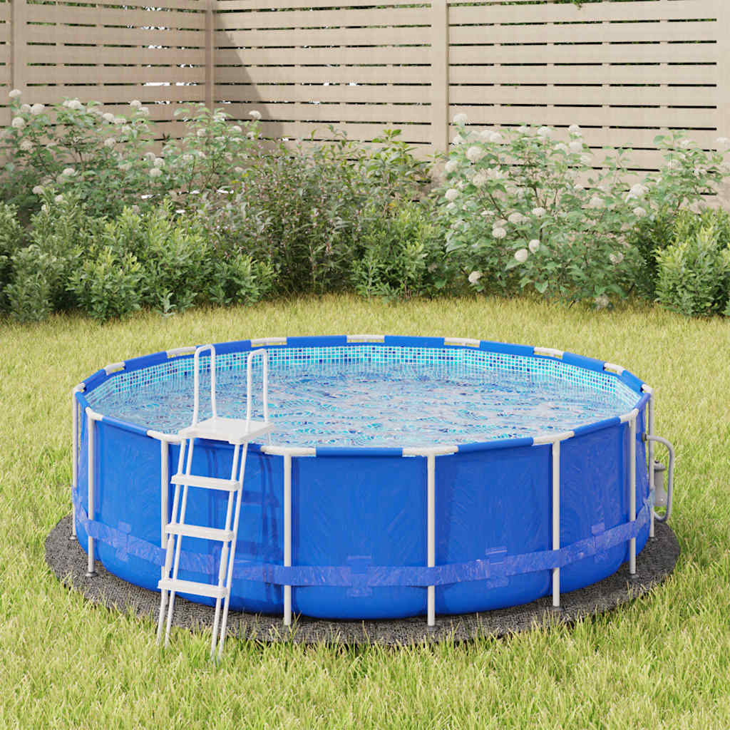 JUNG Vida Pool-Bodentuch Hellgrau Ø244 cm Polyester Geotextil