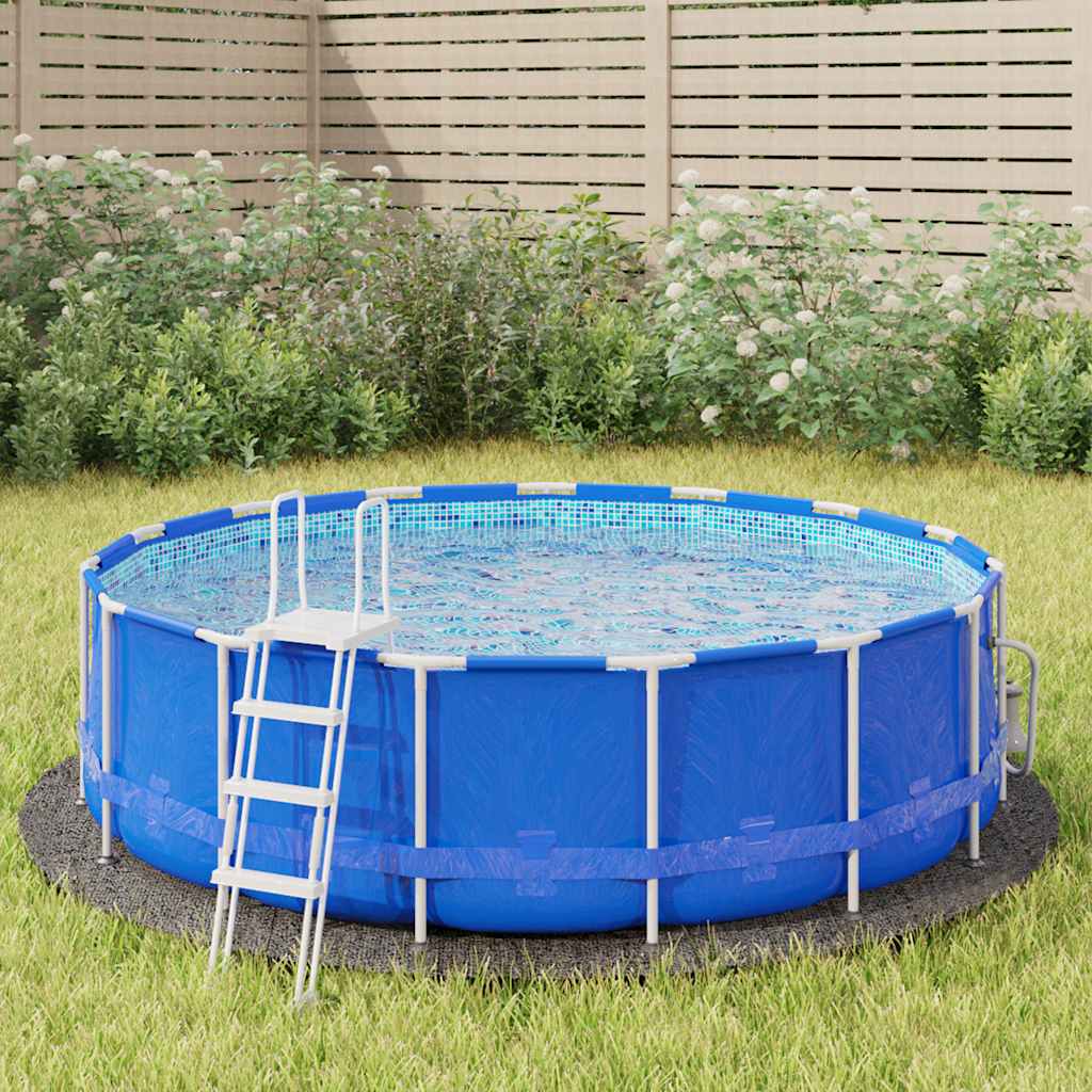 JUNG Vida Pool-Bodentuch Hellgrau Ø306 cm Polyester Geotextil