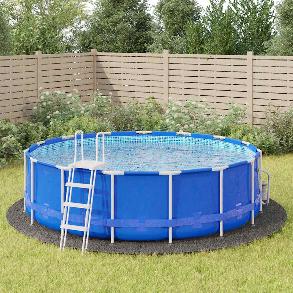 JUNG Vida Pool-Bodentuch Hellgrau Ø500 cm Polyester Geotextil
