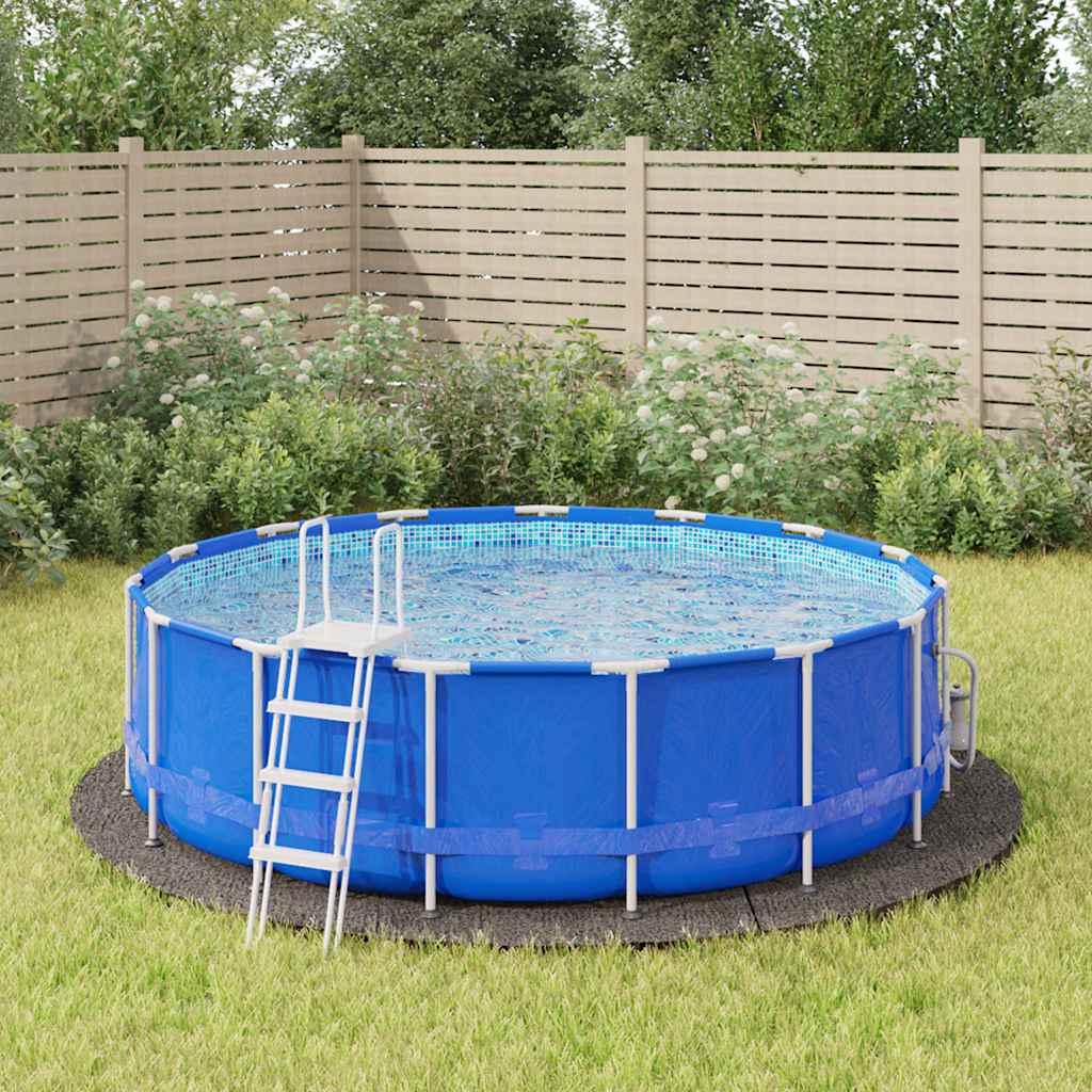 JUNG Vida Pool-Bodentuch Hellgrau Ø396 cm Polyester Geotextil