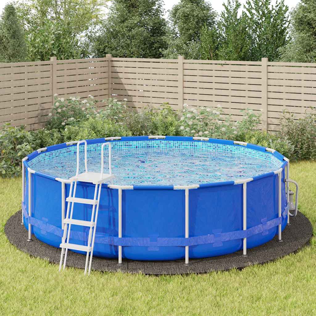 JUNG Vida Pool-Bodentuch Hellgrau Ø550 cm Polyester Geotextil