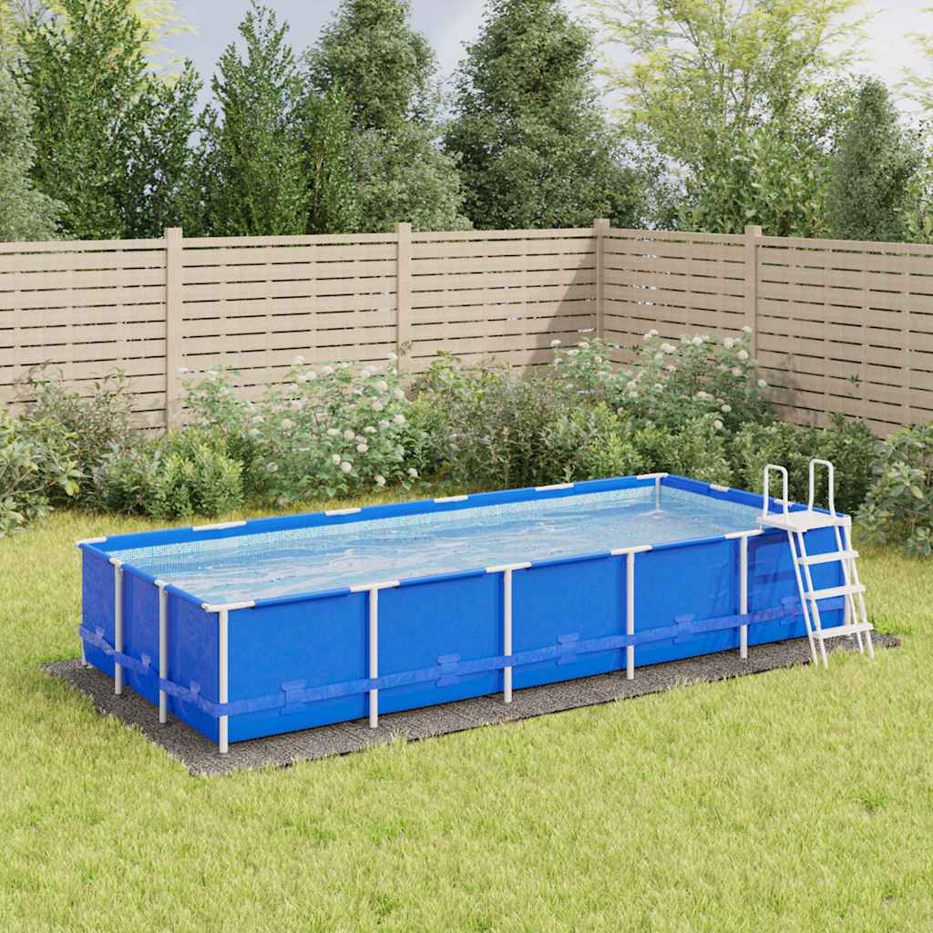 JUNG Vida Pool-Bodentuch Hellgrau 550x280 cm Polyester Geotextil