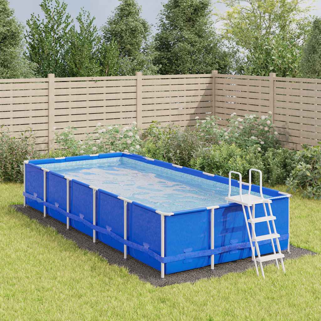 JUNG Vida Pool-Bodentuch Hellgrau 640x321 cm Polyester Geotextil