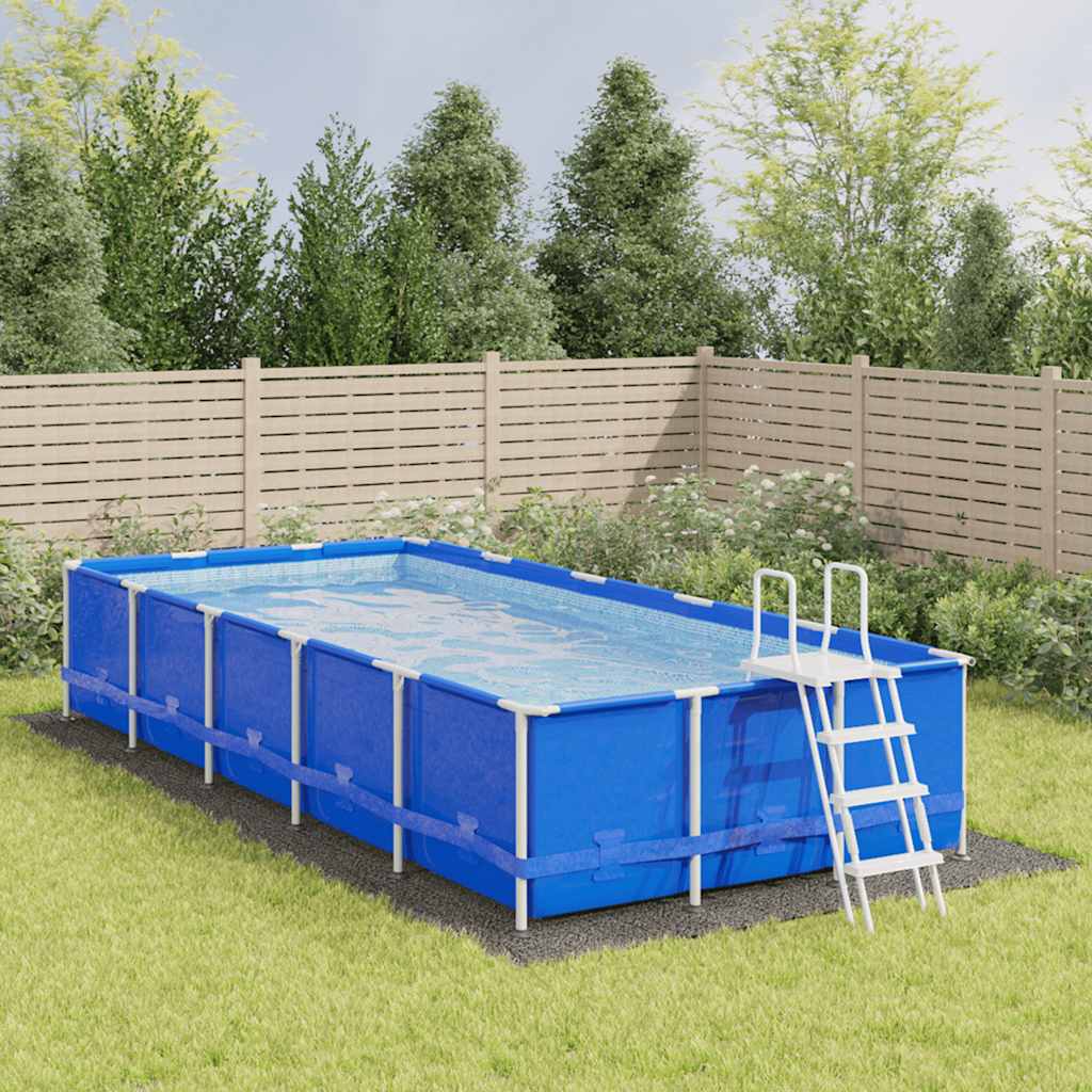 JUNG Vida Pool-Bodentuch Hellgrau 820x420 cm Polyester Geotextil
