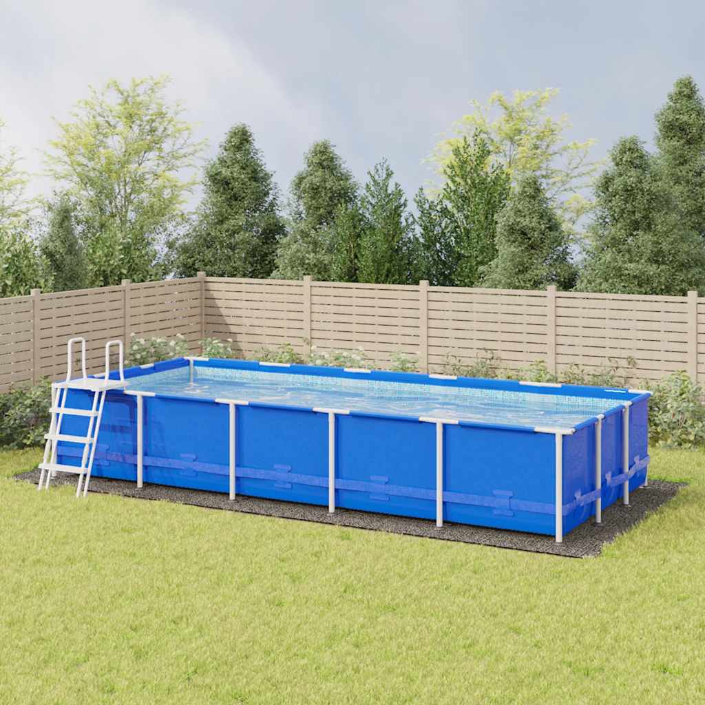 JUNG Vida Pool-Bodentuch Hellgrau 999x500 cm Polyester Geotextil