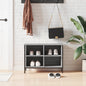 JUNG Vida Schuhregal Grau Sonoma 69x35x50 cm Holzwerkstoff