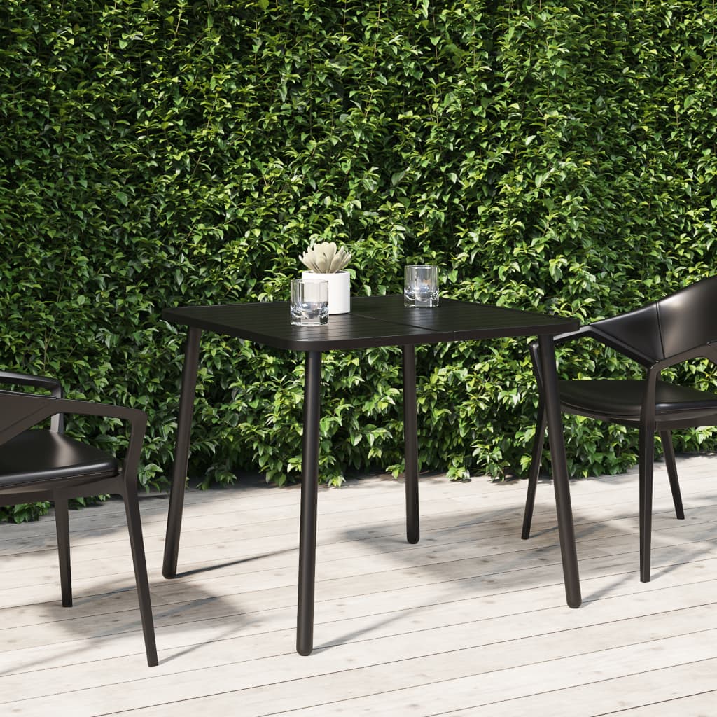 JUNG Vida Gartentisch Anthrazit 80x80x71 cm Stahl