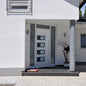 JUNG Vida Haustür Weiß 100x210 cm Aluminium und PVC