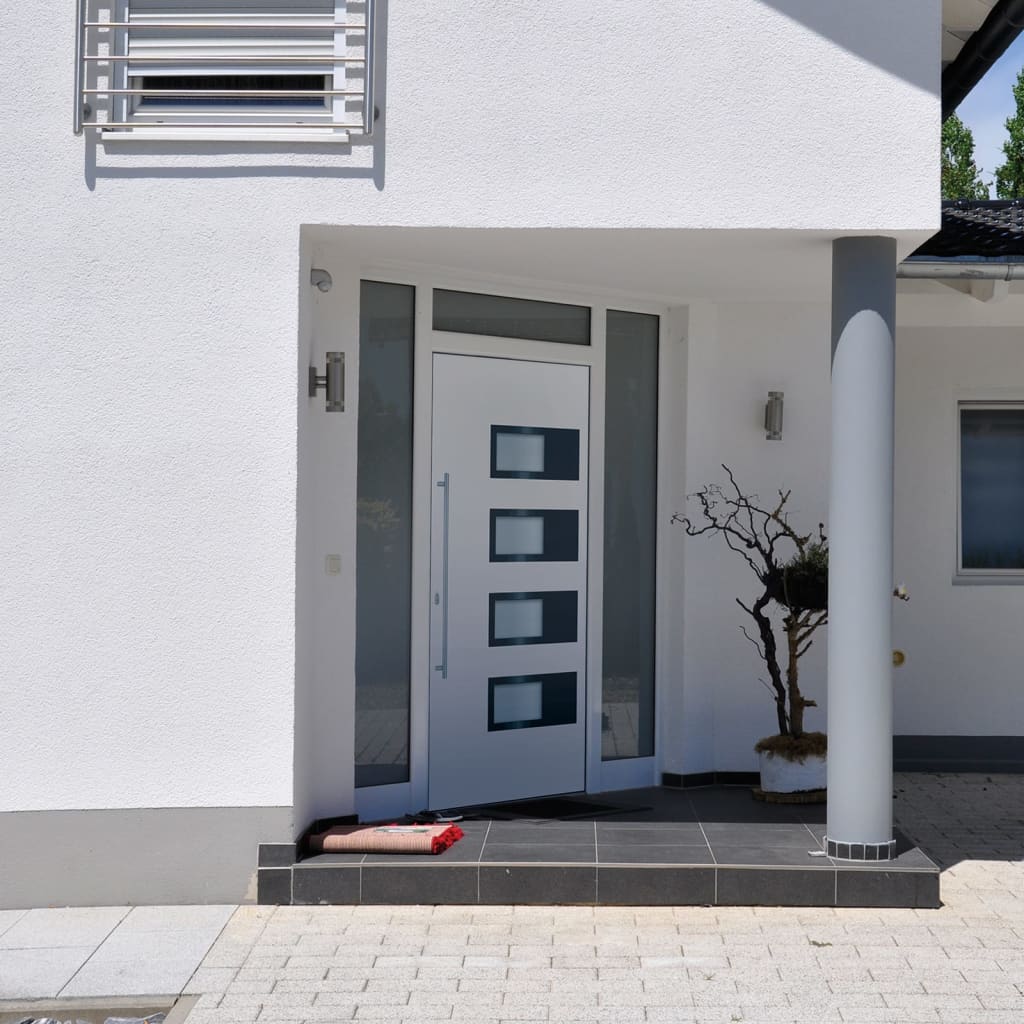 JUNG Vida Haustür Weiß 110x210 cm Aluminium und PVC