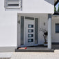 JUNG Vida Haustür Weiß 110x210 cm Aluminium und PVC