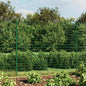 JUNG Vida Maschendrahtzaun mit Bodenhülsen Grün 1,4x25 m