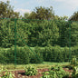 JUNG Vida Maschendrahtzaun mit Bodenflansch Grün 1,6x25 m