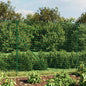 JUNG Vida Maschendrahtzaun mit Bodenflansch Grün 2x25 m