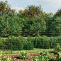 JUNG Vida Maschendrahtzaun mit Bodenflansch Grün 1,6x10 m