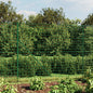 JUNG Vida Maschendrahtzaun mit Bodenflansch Grün 2,2x10 m
