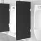 JUNG Vida Urinal-Trennwand Wandmontage Schwarz 90x40 cm Hartglas