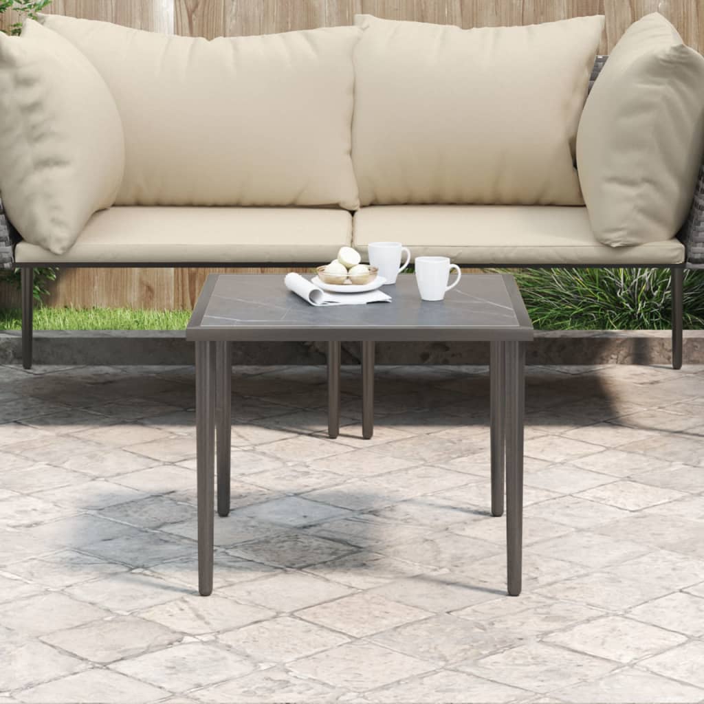 JUNG Vida Gartentisch Grau 48x48x37 cm Stahl