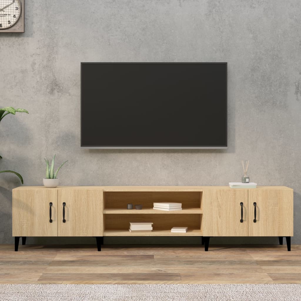 JUNG Vida TV-Schrank Sonoma-Eiche 180 x 31,5 x 40 cm Holzwerkstoff